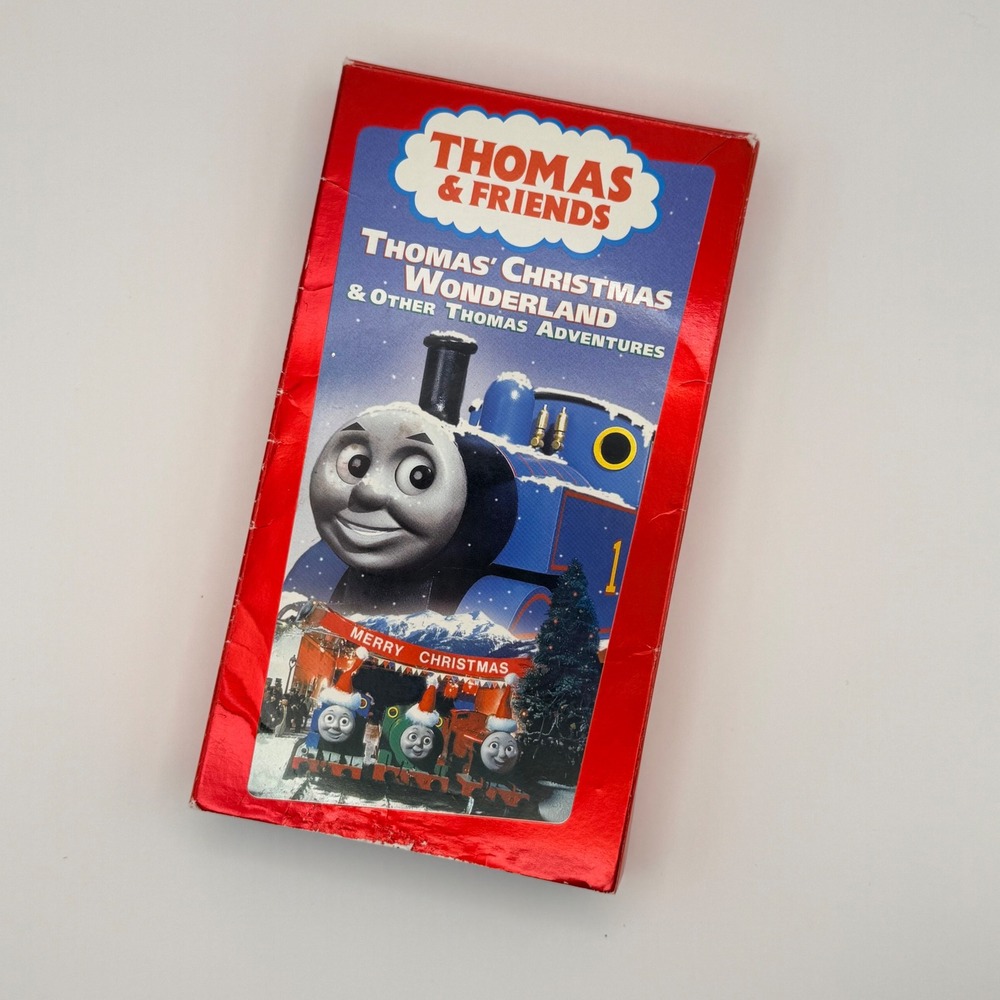 Thomas & Friends Thomas' Christmas Wonderland VHS Blue Tape George Carlin 2000